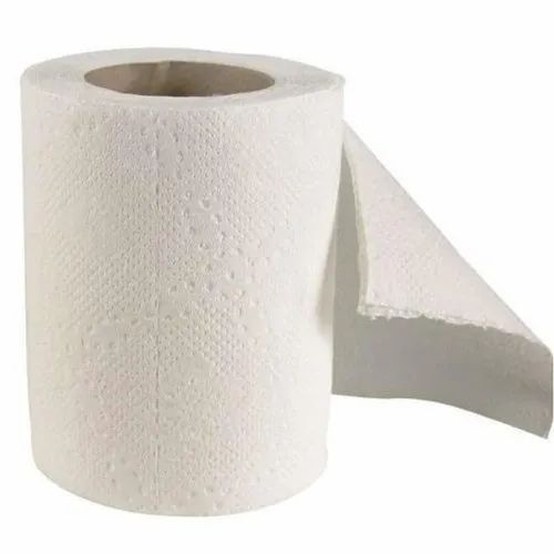 10 X 10 Cm White Plain Toilet Tissue Paper Roll Use For Hotel
