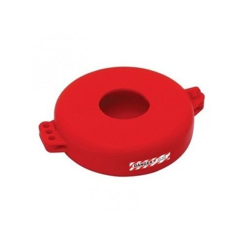 Red 2.5 Inch Polypropylene Industrial Grade Round Gate Valve Lockout