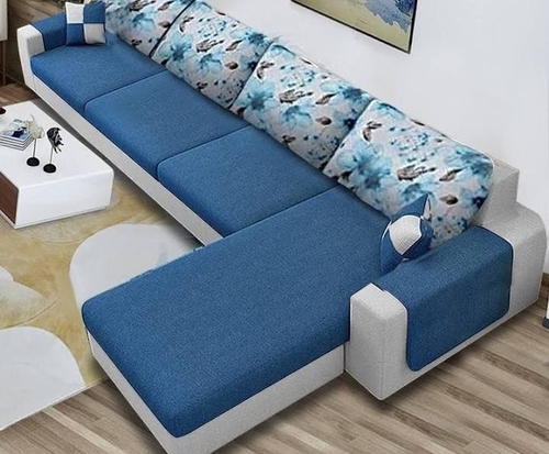 Modern Handmade Printed Sofa Set - Durable Eco-Friendly Design, Brown Color, Ideal for Living Room