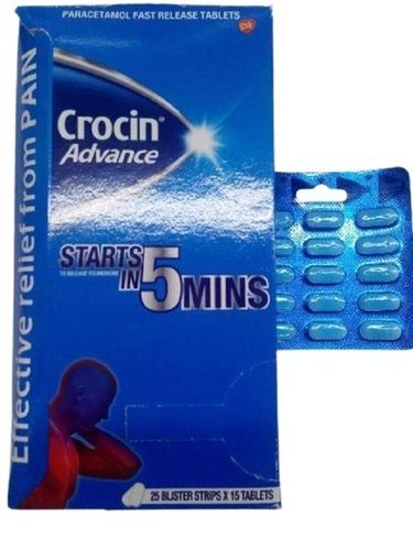 Crocin Pain Relief Paracetamol 500 mg Tablets