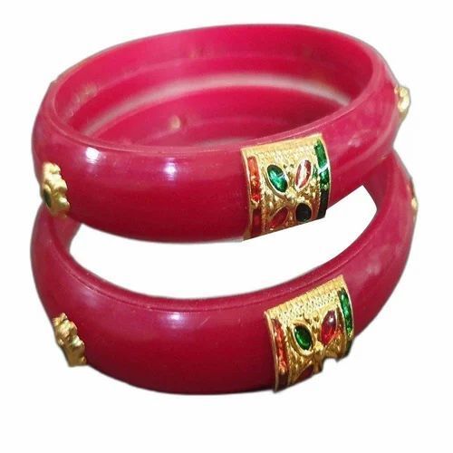 Party Wear Round Glass Imitation Red Bangles For Female Person Usage: Industrial