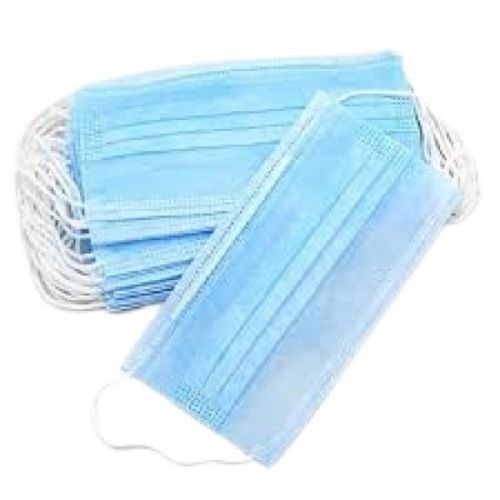 Rectangular Shape Non-Woven Single Use Disposable Face Mask For All Ages