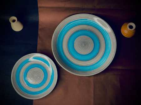 Round Shape Amazing Designing Ceramic Plate