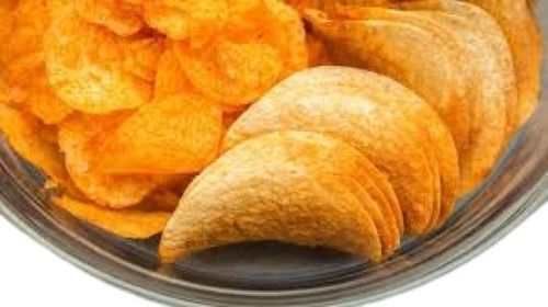 Round Shape Hygienically Packed Fried Spicy Potato Chips With 3 Months Life Span