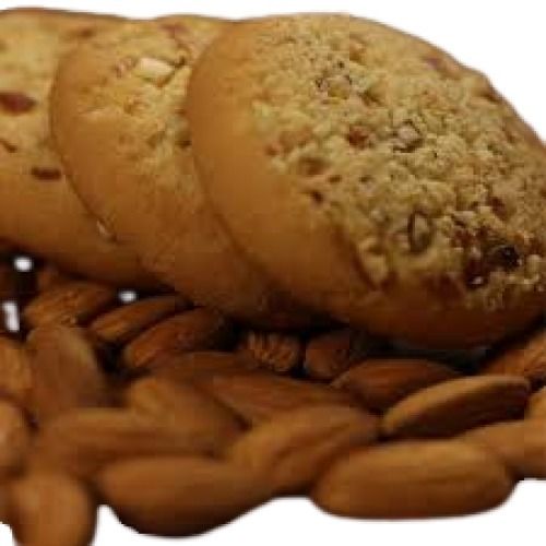 Sweet Tasty Round Shape Hygienically Packed Badam Biscuit