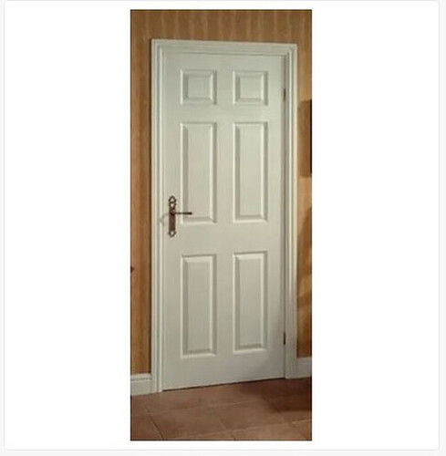 White Paint Coated Panel Door For Home With Dimension 81*26 Inch