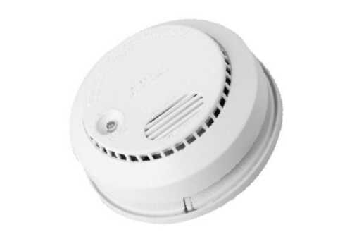 Wireless Battery Operated Motion Sensor Smoke Detector With Alarm And Low Battery Alert