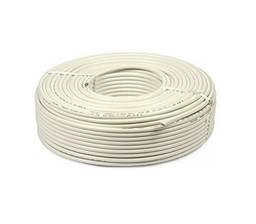 90 Meter Round Telecommunication Solid Bare Copper Cctv Cables Insulation Material: Pvc