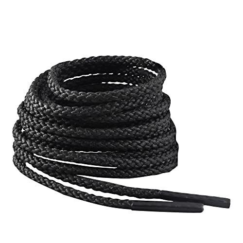 Black Color Long Size Plain Pattern Shoe Laces