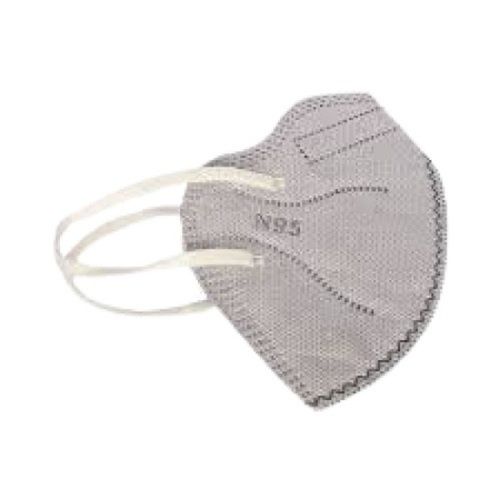 Plain Grey Cotton N95 Face Mask For Suitable All Ages Group