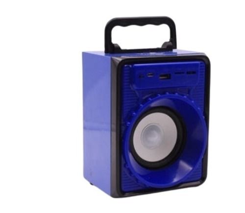 Blue  7 X 4 X 10 Inches Usb And Sd Card Supported Bluetooth Wireless Partible Speaker 