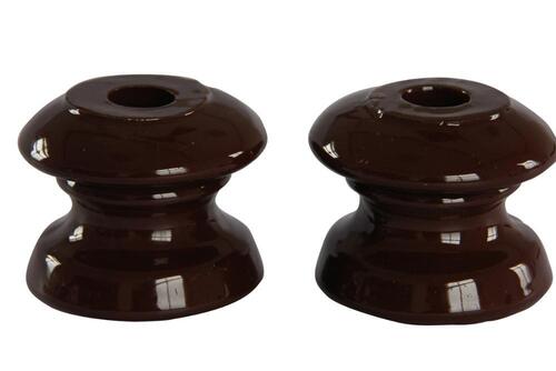 1 Year Warranty Round Shape Metallic Porcelain Insulators For Industrial Use