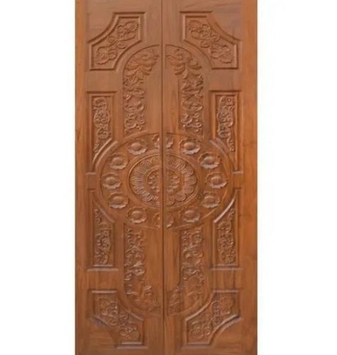 7 X 4 Feet 35 Mm Thick Polished Modern Carved Teak Wood Door  Application: Exterior