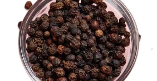 A Grade Round Shape Spicy Taste Raw Processed Dried Black Pepper Shelf Life: 3 Months