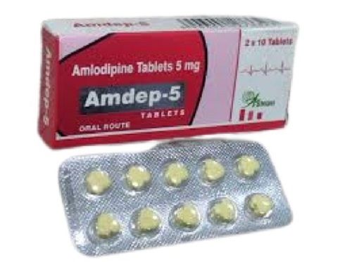 Amdep-5 Mg Amlodipine Tablet, 10x10 Tablets Blister Pack
