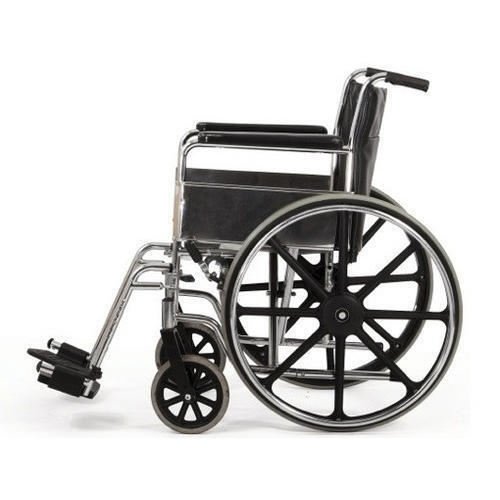 Four Wheels Plastic Stainless Steel Leather Wheel Chair