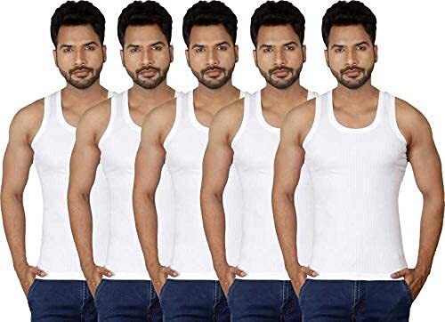 Mens White Vest