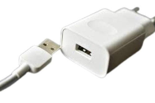 Portable And Durable White Plain Plastic Mobile Charger - Plastic Body, Lightweight Design | Ideal for On-the-Go Mobile Charging