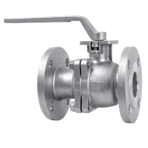 Silver Coated Finish Ball Structure Cast Steel Ball Valve Flange For Industrial Height: 15 To 35 Millimeter (Mm)