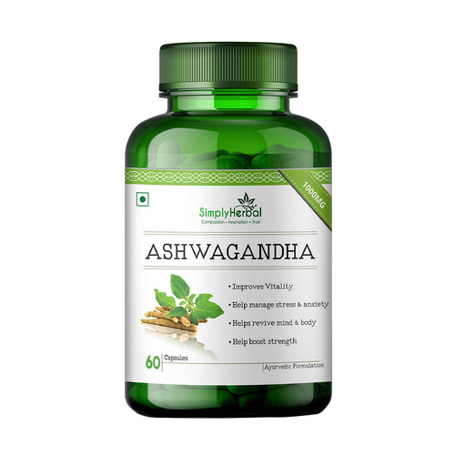 Simply Herbal Ashwagandha 1000mg - 60 Capsules