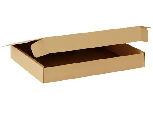 Kraft Plain Paper Interlock Corrugated Box For Food Packaging