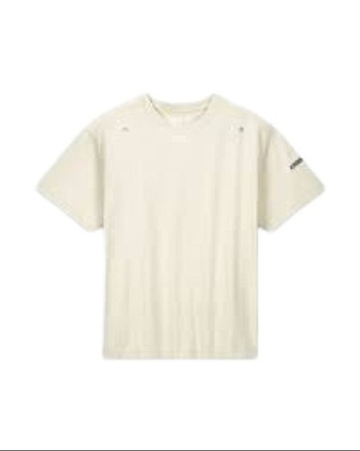Men Casual Wear Half Sleeve Round Neck Off White Plain Cotton T-Shirts - Cotton Fabric, Sizes XS-XXL, Short Sleeves, Ideal for Everyday Comfort