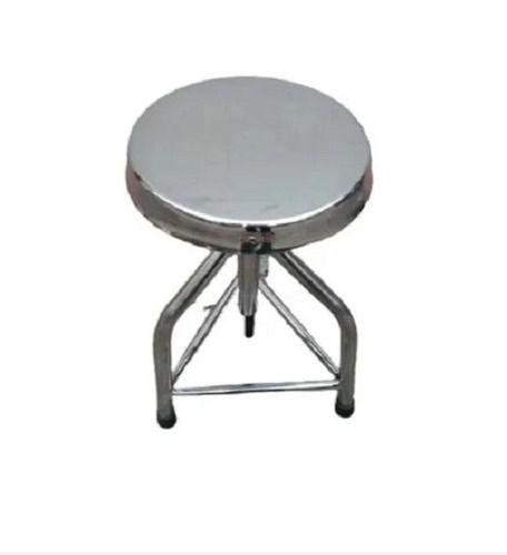 1.5 Feet High Polished Finish Corrosion Resistangt Stainless Steel Stool For Hospital