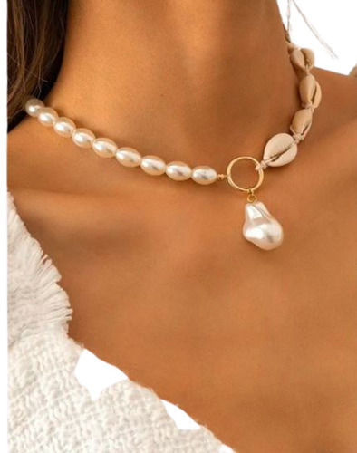 Stylish And Durable Party Wear Lmitation Pearl Necklaces Gender: Female