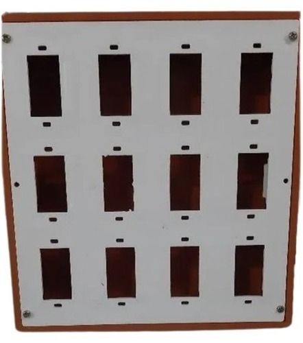 White And Brown 15 X 12 X15 Inches Pvc Plastic Paint Coated Electrical Switch Box