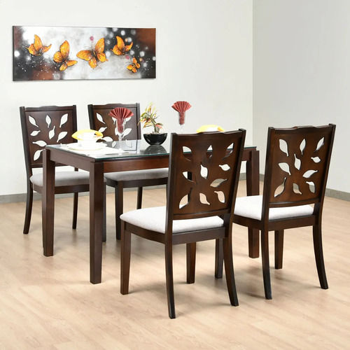 4 Seater Wooden Dining Table 