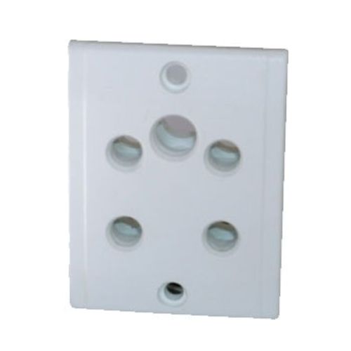 White 48X50.5 Millimeters 220 To 240 Volts Electrical Socket Residential Use