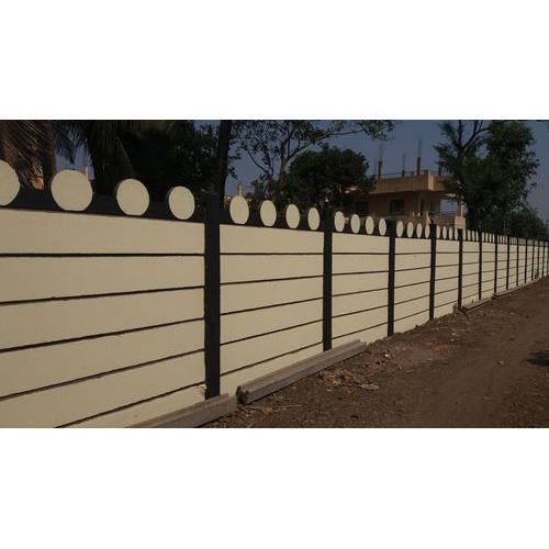 50 Mm Rectangular Easily Assembled Reinforced Cement Concrete Compound Wall Application: Construction