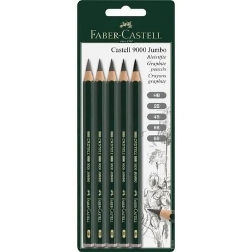 6 Inch 20 Gram Smooth Extra Dark Granite Pin Wooden Faber Castell Pencil