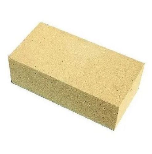 Yellow 9 X 4.5 X 3 Inch Rectangular High Strength Solid Fletton Sillimanite Brick