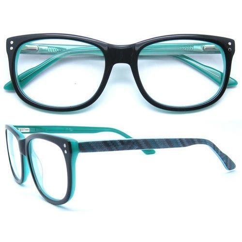 Black & Blue Color Modern Design Acetate Spectacle Frame