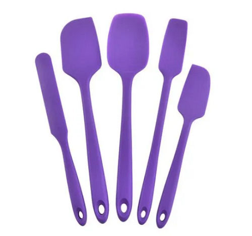 Purple Multi Color Premium Quality Silicone Spatula Set For Home