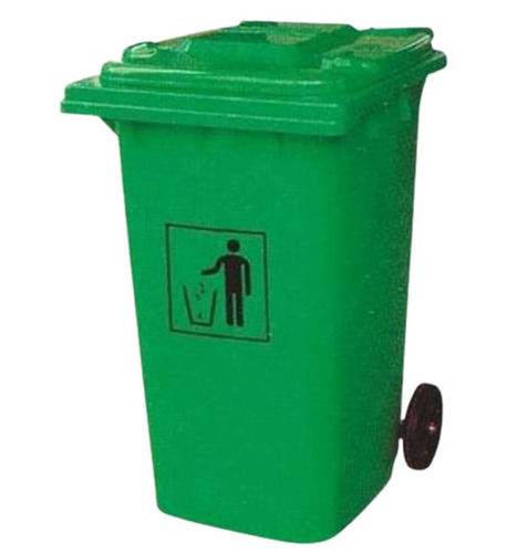 Green 1 X1 X 2.5 Feet Polished Polyvinyl Chloride Plastic Body Garbage Dustbin