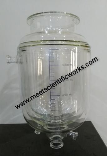 20-100 L Capacity Three Layer Transparent Jacketed Vessel