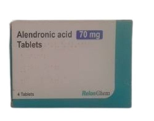  एलेंड्रोनेट एसिड टैबलेट 70Mg, 4 टैबलेट ब्लिस्टर पैक शेल्फ लाइफ: 12 महीने