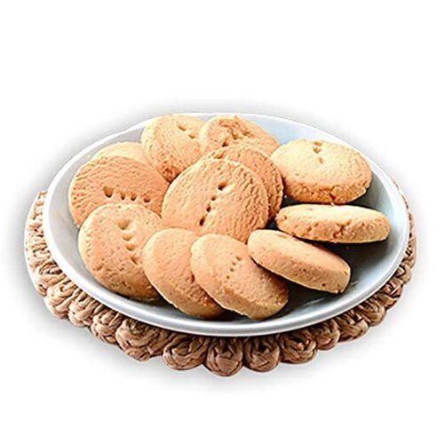 Delicious Sweet Taste Round Shape Vaccum Packed Crispy Bakery Biscuits