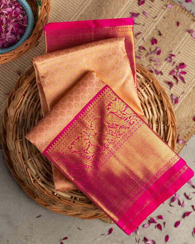 Festival Wear Ladies Embroidered Silk Saree 6.3 M With Blouse Piece