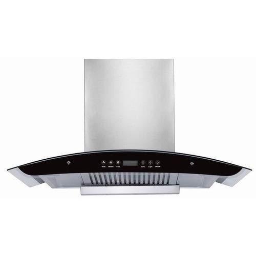 Health Pure Rex 60 Cm 1200 M3/h Touch Control Auto-clean Chimney With Curved Glass