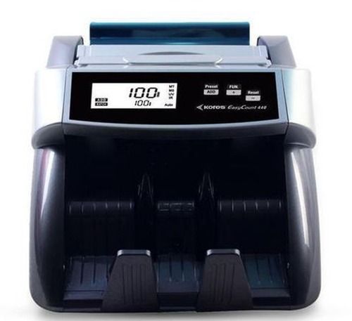 Grey Lcd Display Automatic Stainless Steel Currency Counting Machine