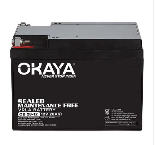 Low Maintenance Okaya Smf Battery With 12 Months Warranty