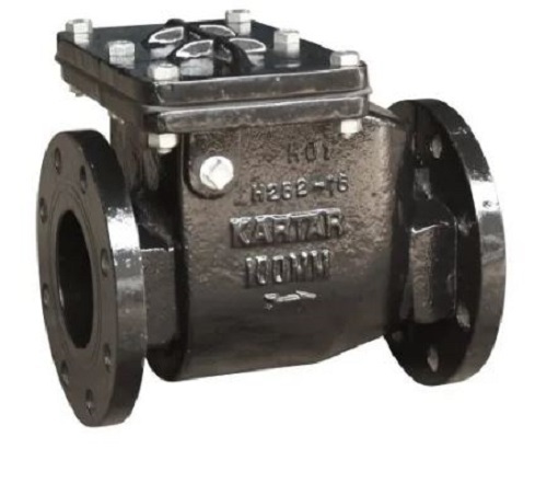 Non Return Valve - Cast Iron Customized Size Black Color | Easy To Install 2 Way Corrosion And Water Resistant Polished Finish High Pressure