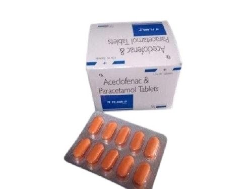 Plastic Box Packed Aceclofenac And Paracetamol Tablets