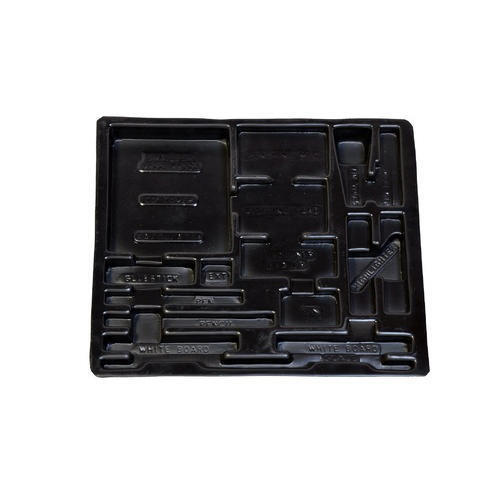 1.5 Mm Thick Glossy Finished Recyclable Abs Plastic Packaging Trays Application: Industrial