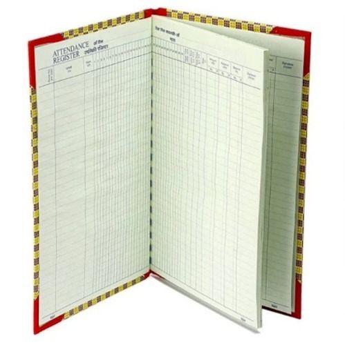 Paper 10 X 12 Inch Hard Binding Rectangular Eco Friendly Attendance Register