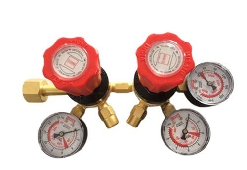 Aluminum 2X2X4 Inch Light Weight Single Stage Aluminium Co2 Regulator 