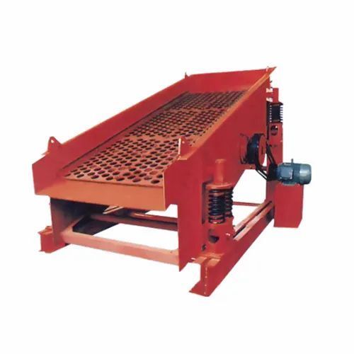 400 Kg/hour Capacity Mild Steel Motorized Vibrating Screen For Industrial Use